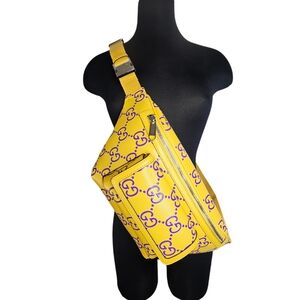 100% Authentic 💎 Gucci gg lakers colors GG belt bag size 100 gucci bag
